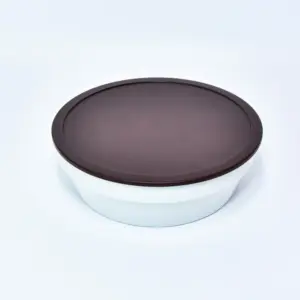0979.32 EURO-Deckel - rund - 200 mm -  - braun - Polypropylen (PP)