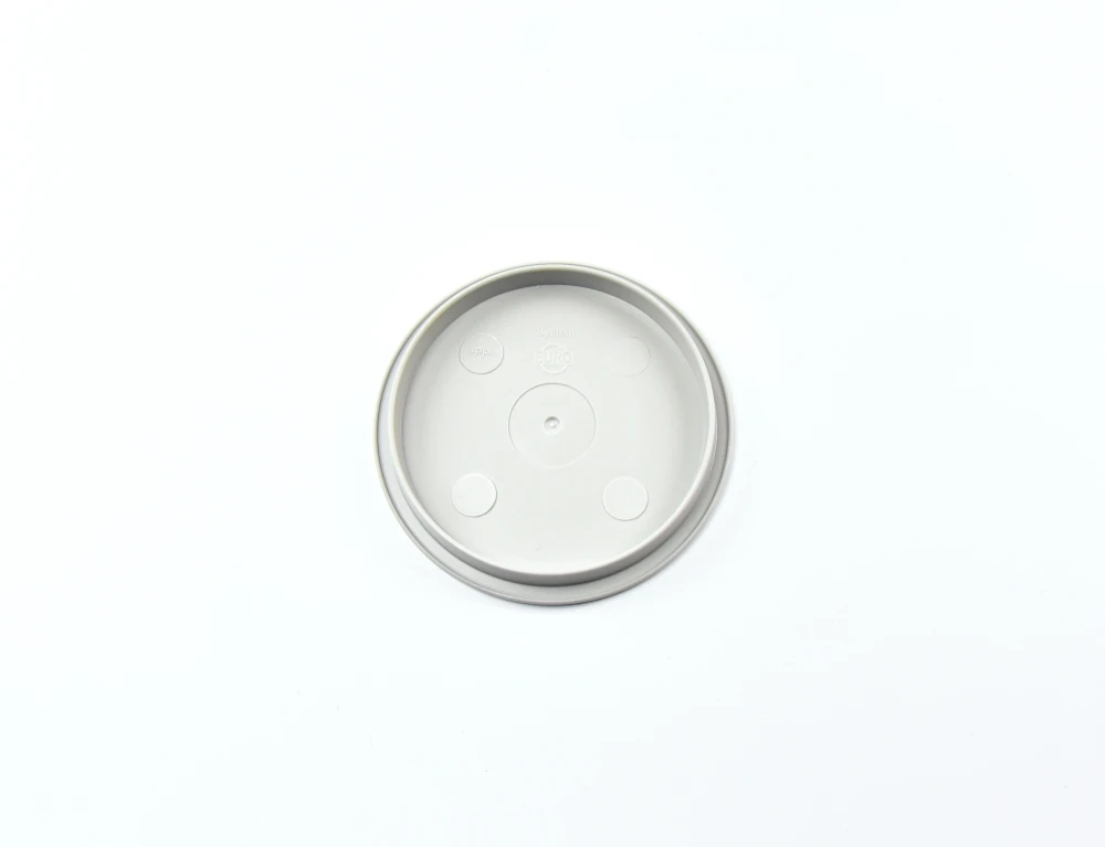 0979.49 EURO-Deckel - rund - 128 mm - - grau - Polypropylen (PP)