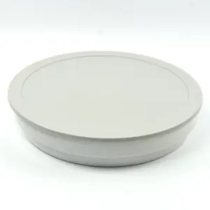 0980.44 EURO-Deckel - rund - 238 mm -  - grau - Polybutylenterephthalat (PBT)