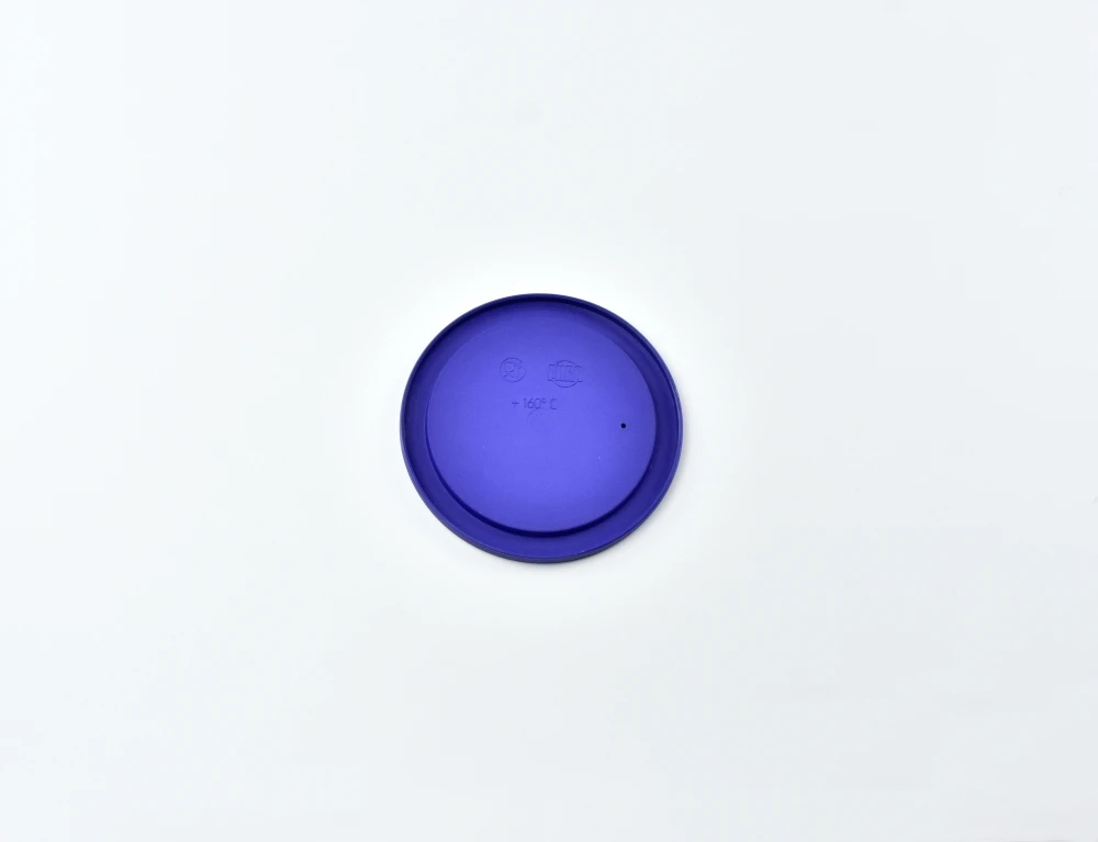 1050.04 EURO lid - round - 110 mm - - blue - Polybutylene terephthalate (PBT)