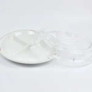 2028-1-1 EURO-Teller-Cloche - rund - 267 mm -  - glasklar - Polycarbonat (PC)