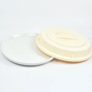 2029-0-4 EURO-Teller-Cloche - rund - 240 mm - - cremeweiß - Polypropylen (PP)