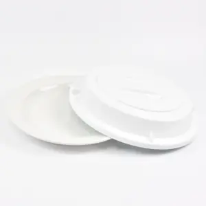 2029-2-3 EURO-Teller-Cloche - rund - 250 mm - - weiß - Polypropylen (PP)