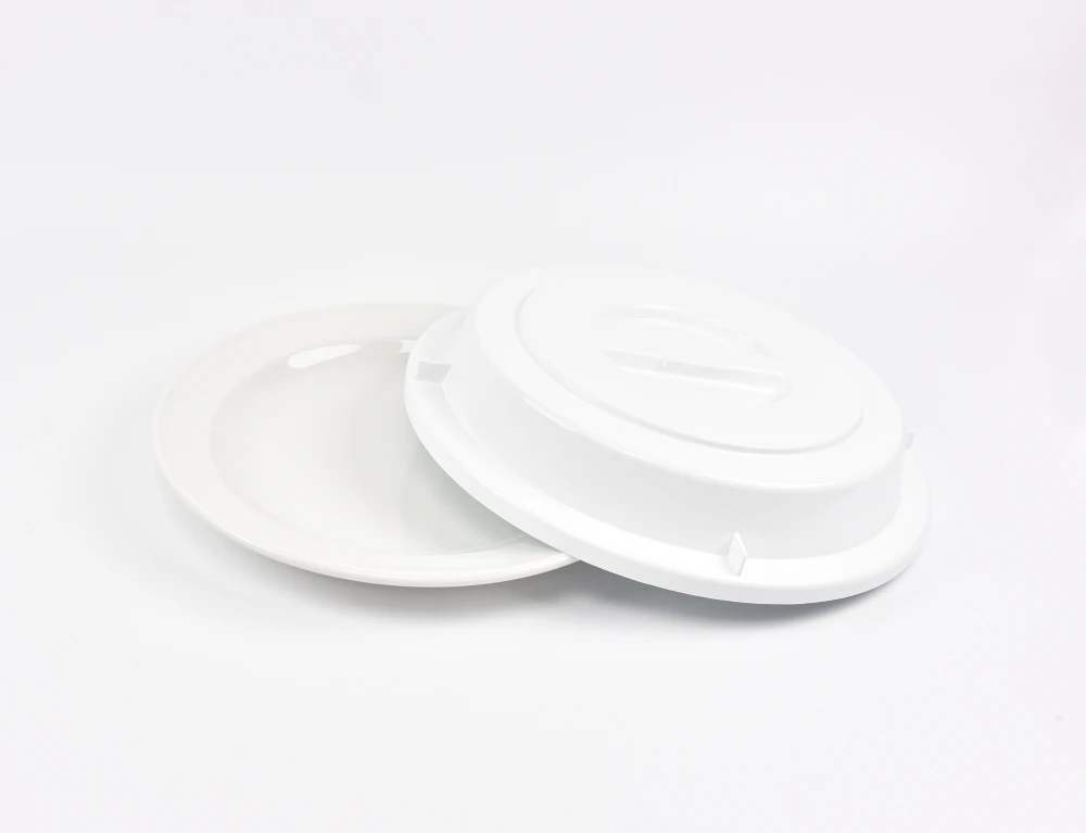 2029-2-3 EURO plate cloche - round - 250 mm - - white - Polypropylene (PP)