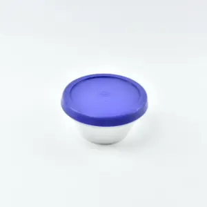 4125.20 EURO-Silikondeckel - rund - 125 mm - - blau - Silikon (Si)
