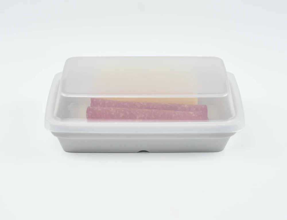 7244.48 EURO lid - rectangular - - 182 x 120 mm - transparent - Polypropylene (PP)