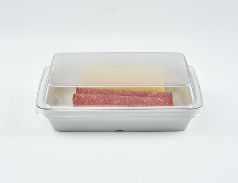 7244.76 EURO lid - rectangular - - 182 x 120 mm - clear - Tritan