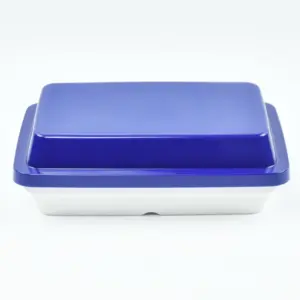 7244.95 EURO-Systemdeckel - rechteckig -  - 182 x 120 mm - blau - Polypropylen (PP)