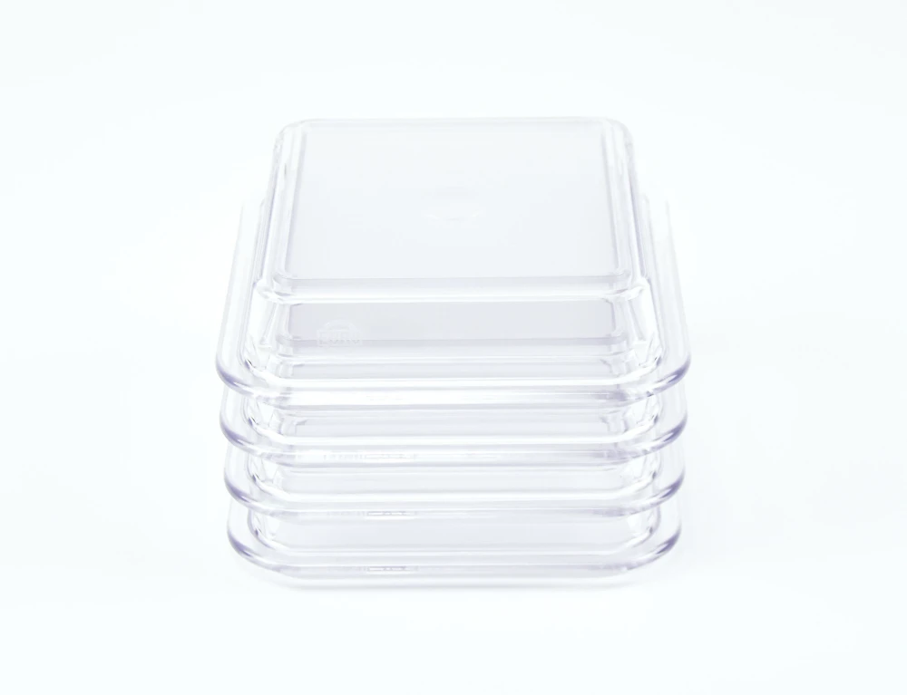 7249.75 EURO lid - square - - 110 x 110 mm - clear - Tritan