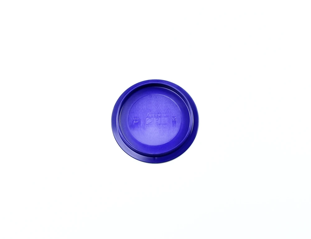7307.17 EURO lid - round - 111 mm - - blue - Polybutylene terephthalate (PBT)