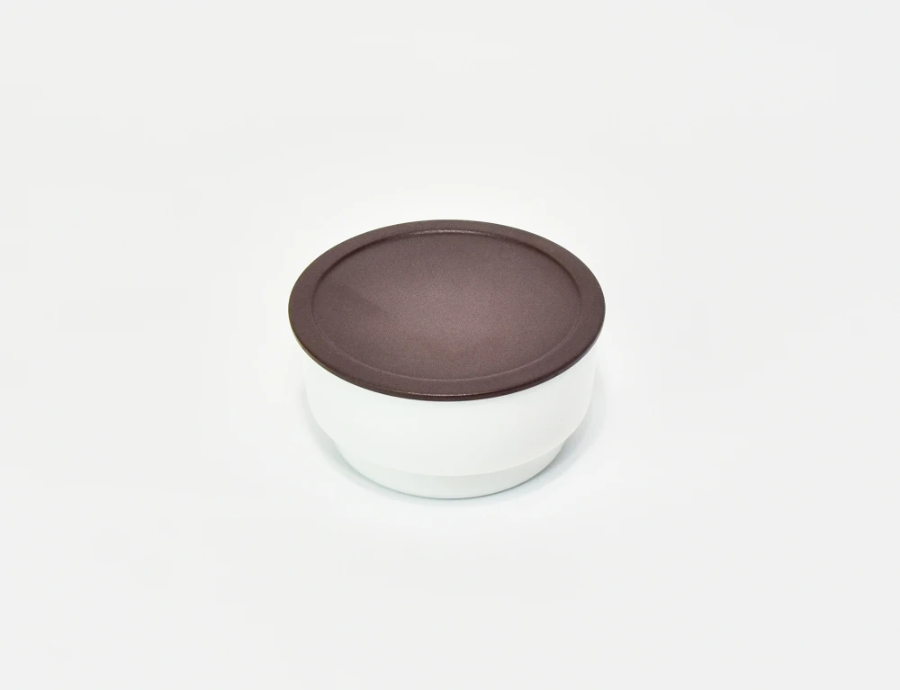 7307.21 EURO lid - round - 111 mm - - brown - Polybutylene terephthalate (PBT)