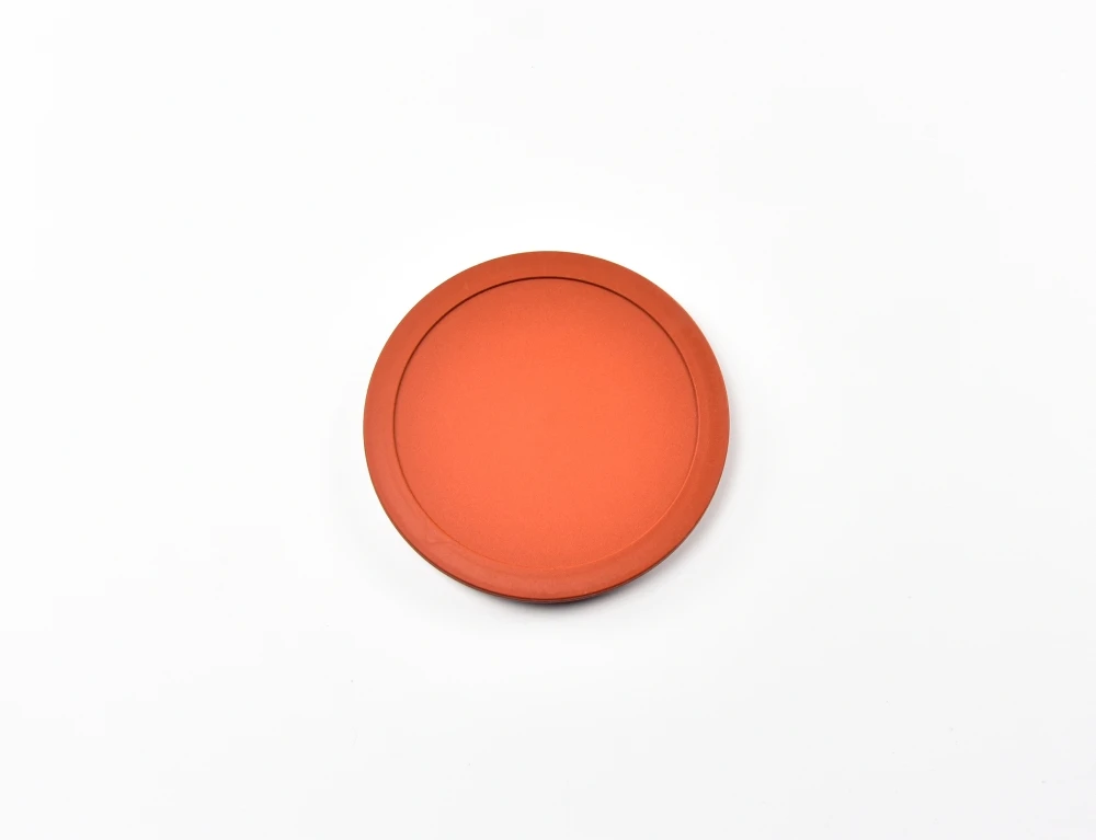7307.24 EURO-Deckel - rund - 128 mm - - rotbraun - Styrol-Ethylen-Butylen-Styrol (SEBS)