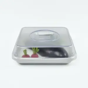 7553.08 EURO-Abdeckhaube - quadratisch - - 207 x 207 mm - glasklar - Polyamid (PA)