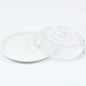 7690.46 EURO-Teller-Cloche - rund - 225 mm - - glasklar - Polycarbonat (PC)