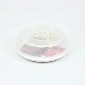 7690.48 EURO-Teller-Cloche - rund - 225 mm - - natur-transparent - Polypropylen (PP)