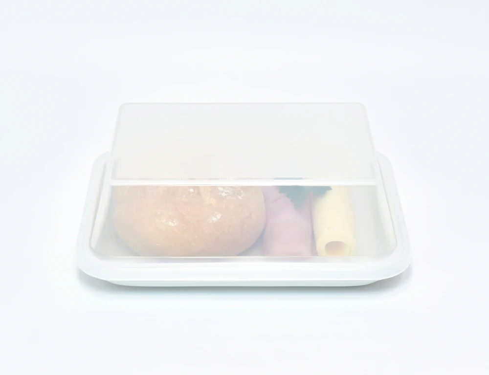 7698.01 EURO lid - rectangular - - 187 x 137 mm - transparent - Polypropylene (PP)