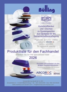 Kunststoffdeckel und Clochen zu ARCOROC Geschirr für die Gemeinschaftsverpflegung - BÜLLING Euro Deckel